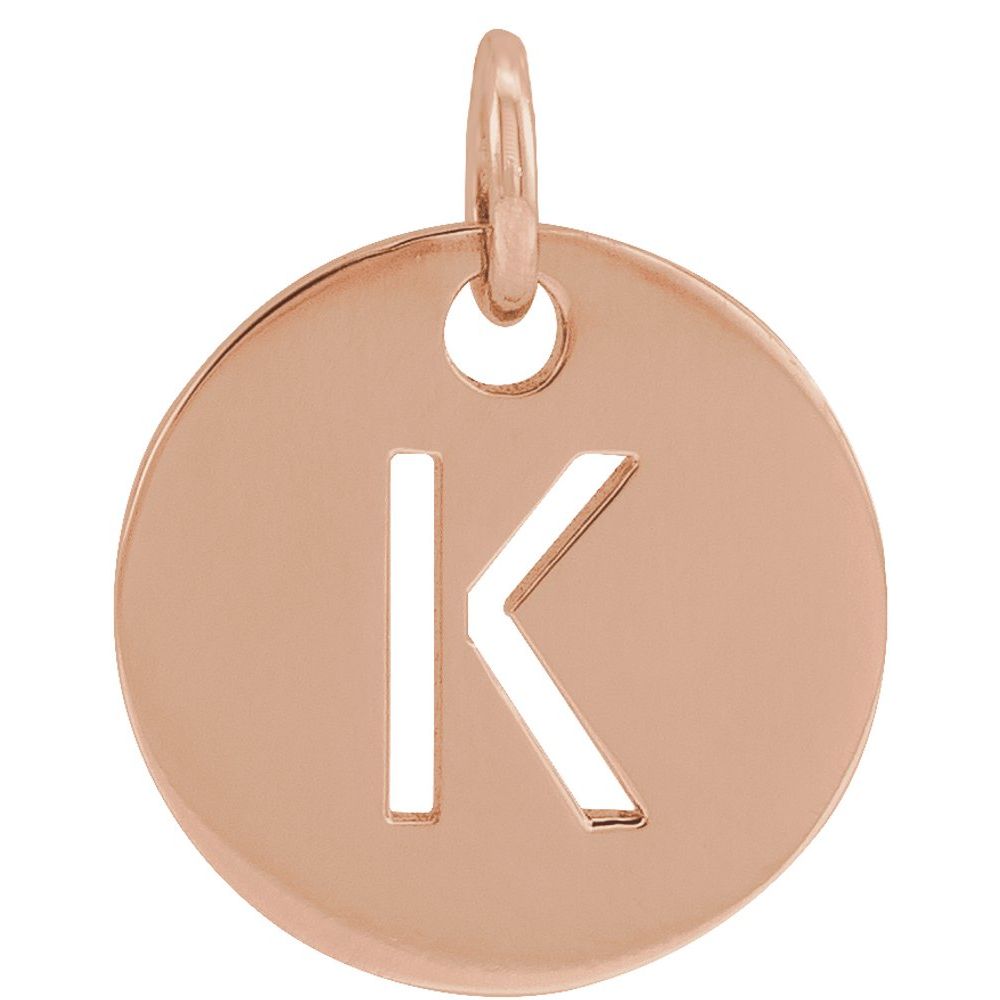 14K Rose Gold Personalized  Pendant