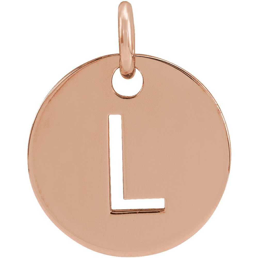 14K Rose Gold Personalized  Pendant