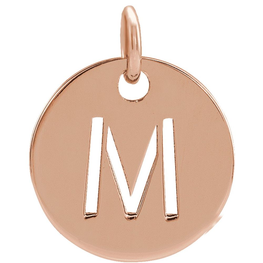 14K Rose Gold Personalized  Pendant