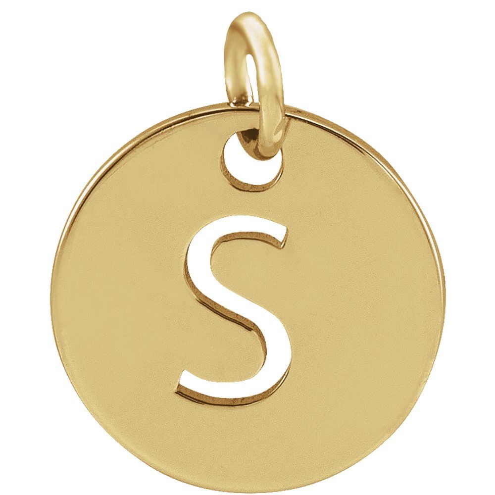 18K Yellow Gold-Plated Sterling Silver Personalized  Pendant