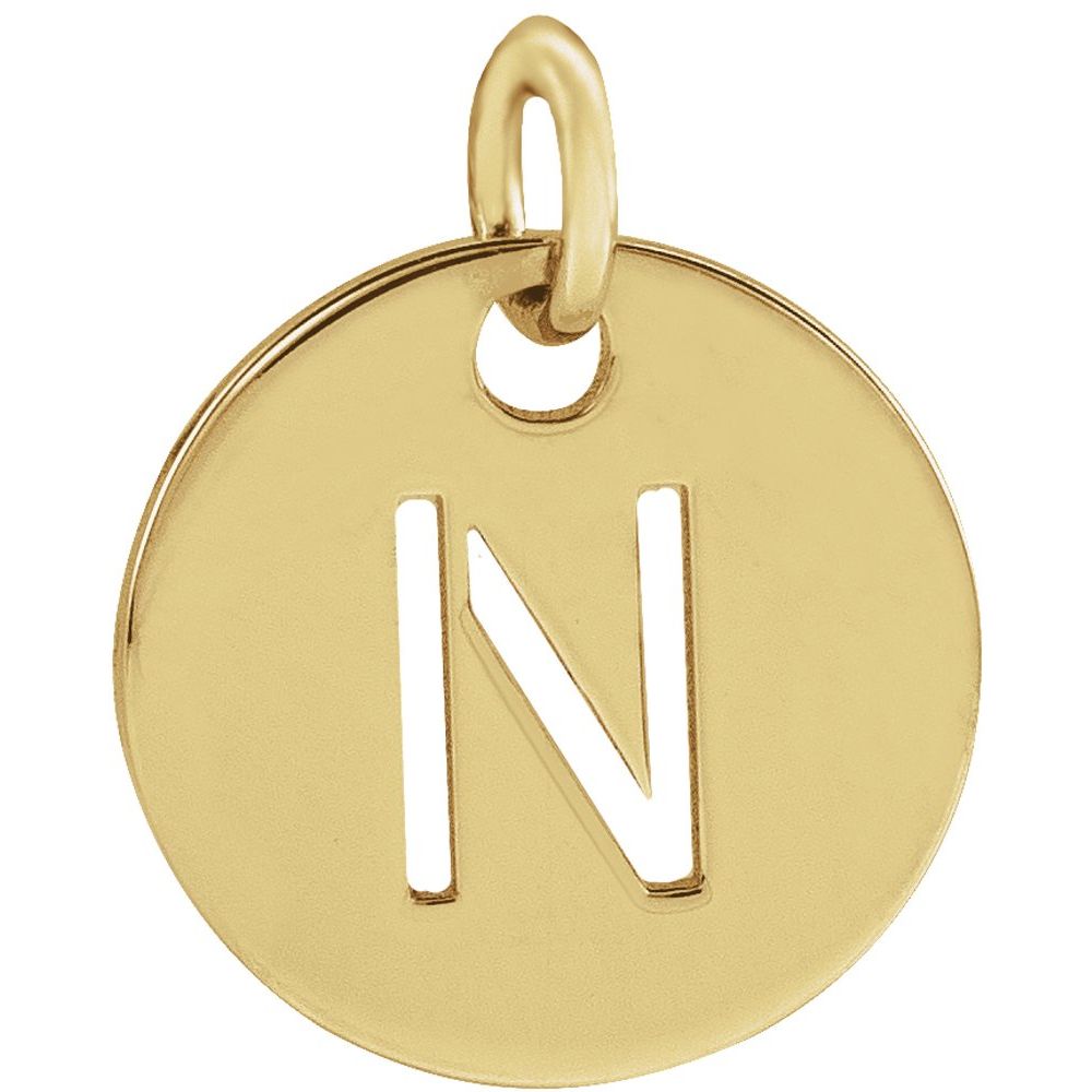 Yellow gold Personalized  Pendant