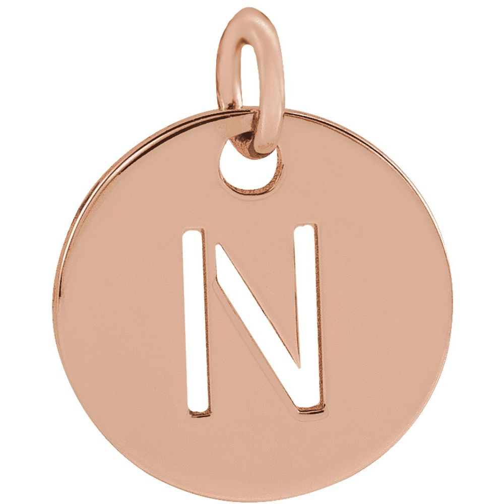 14K Rose Gold Personalized  Pendant