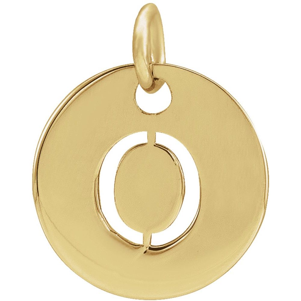 18K Yellow Gold-Plated Sterling Silver Personalized  Pendant