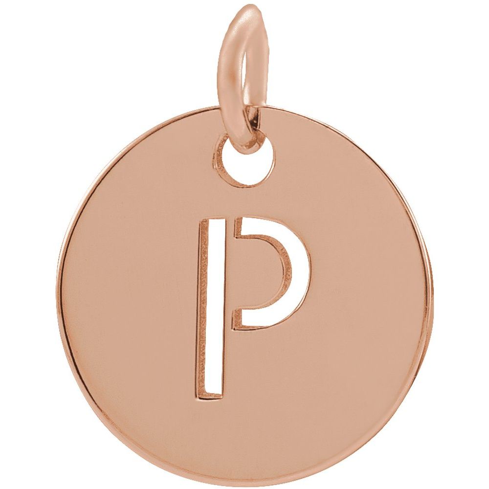 14K Rose Gold Personalized  Pendant