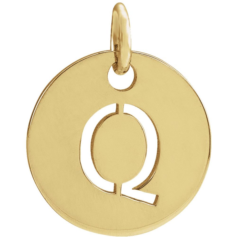 Yellow gold Personalized  Pendant