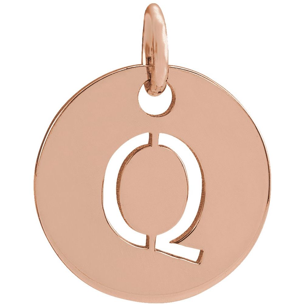 14K Rose Gold Personalized  Pendant