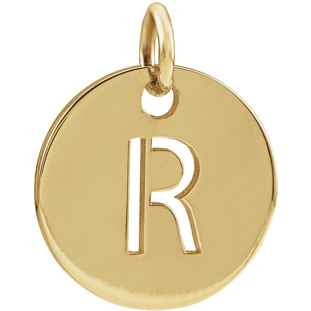 Yellow gold Personalized  Pendant