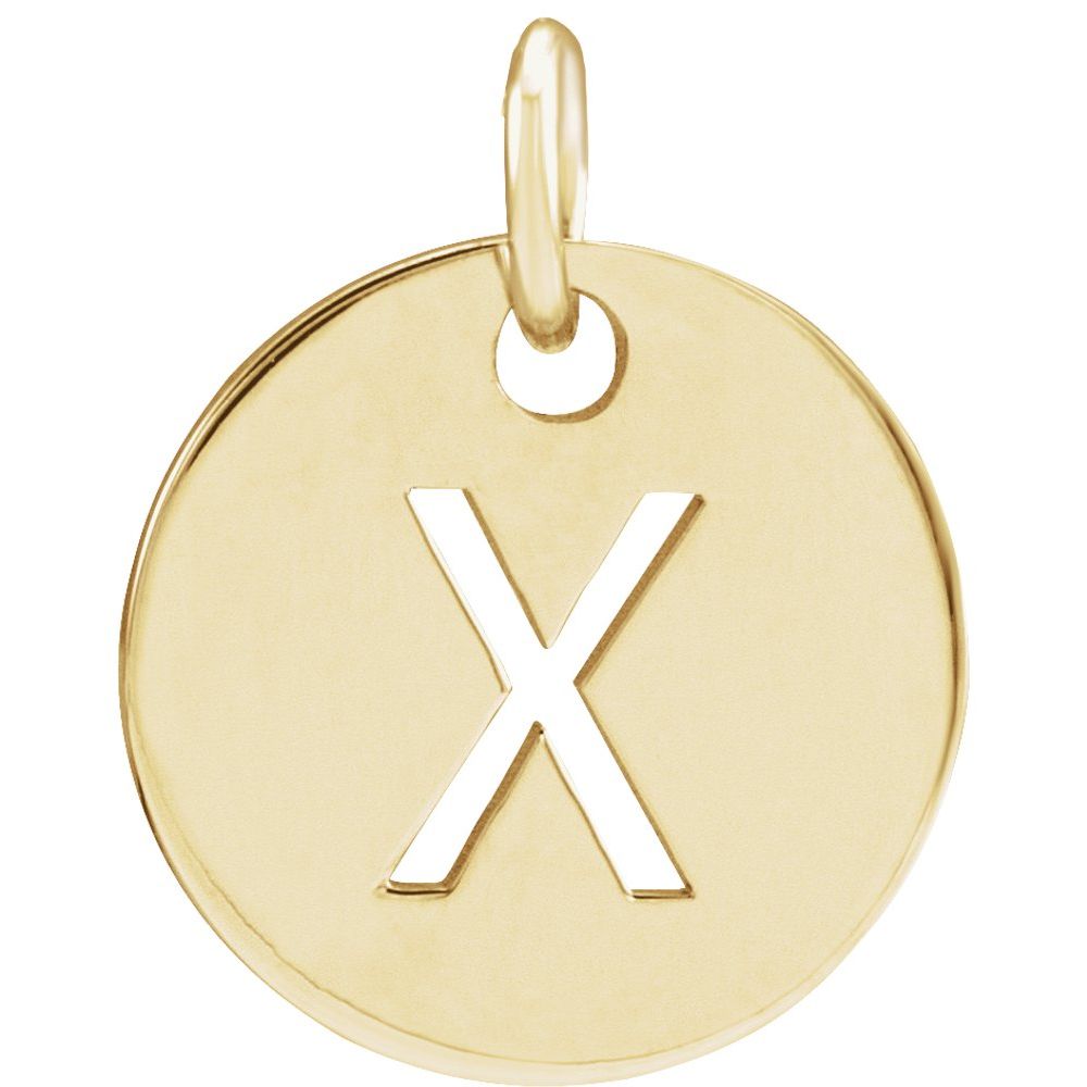 Yellow gold Personalized  Pendant