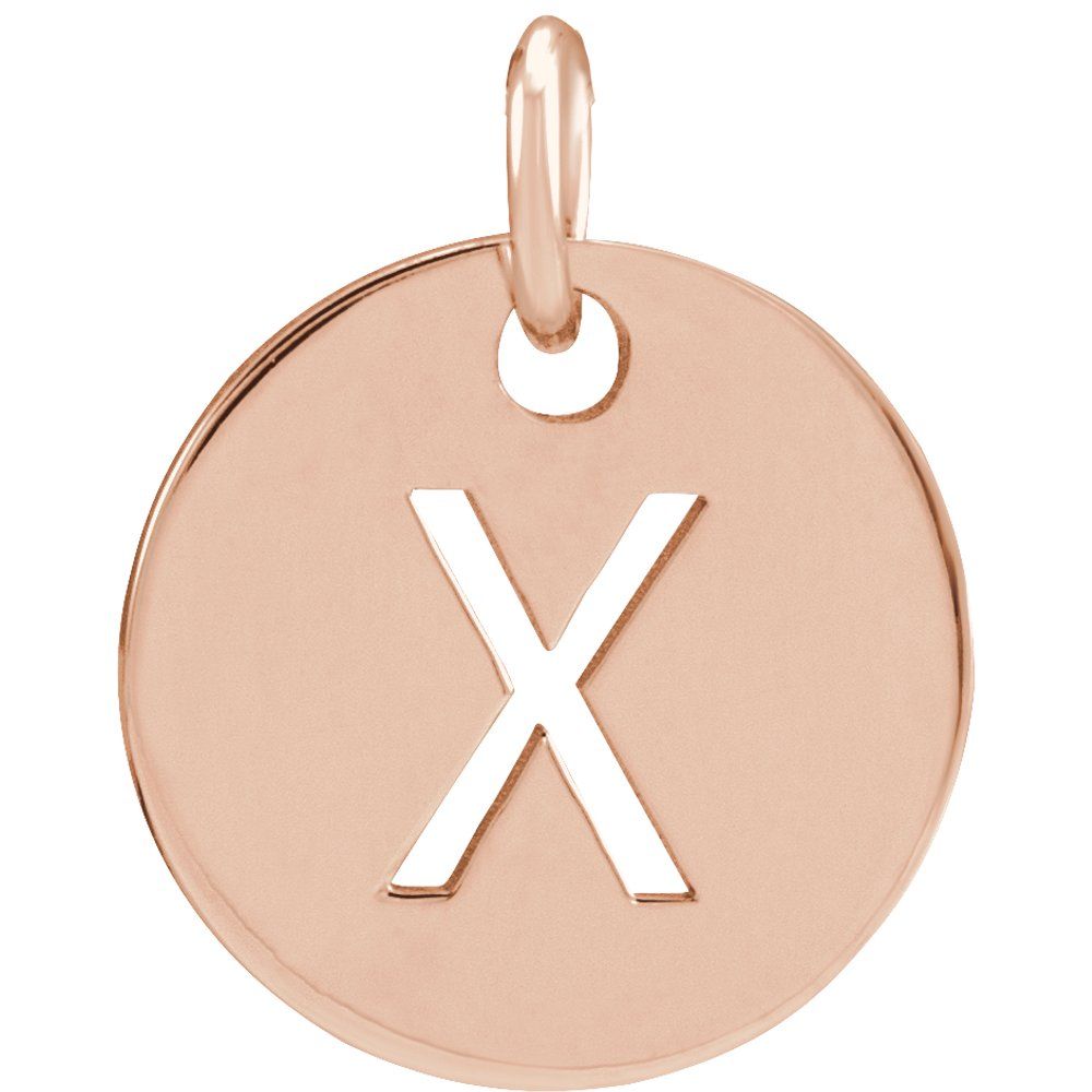 14K Rose Gold Personalized  Pendant