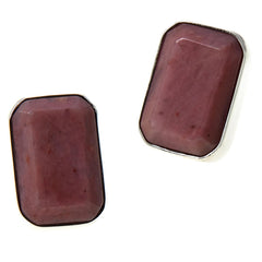 Jay King Mauve Wood Jasper Sterling Silver Stud Earrings