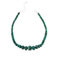 Jay King Sterling Silver Variscite Graduated Beaded Necklace, 18"