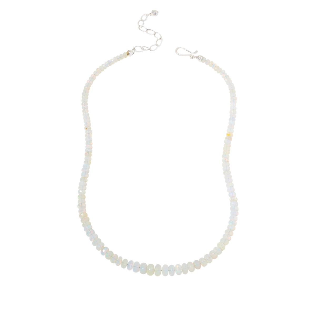 Jay King Sterling Silver Ethiopian Frost Opal Bead Necklace, 18"