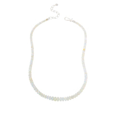 Jay King Sterling Silver Ethiopian Frost Opal Bead Necklace, 18"