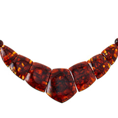 Jay King Sterling Silver Multicolor Amber Statement Necklace 18"