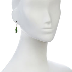 Jay King Sterling Silver Chrome Diopside Bead Drop Earrings