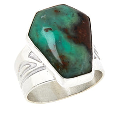 Jay King Chrysoprase Sterling Silver Cocktail Statement Ring Size 7