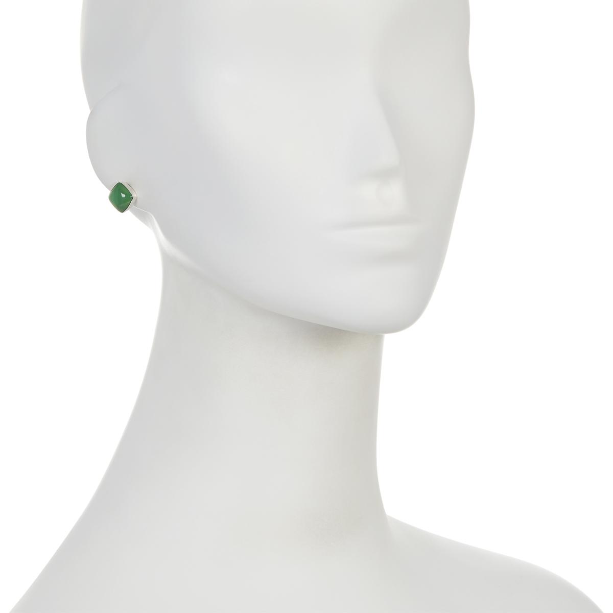 Jay King Green Chrysoprase Sterling Silver Stud Earrings