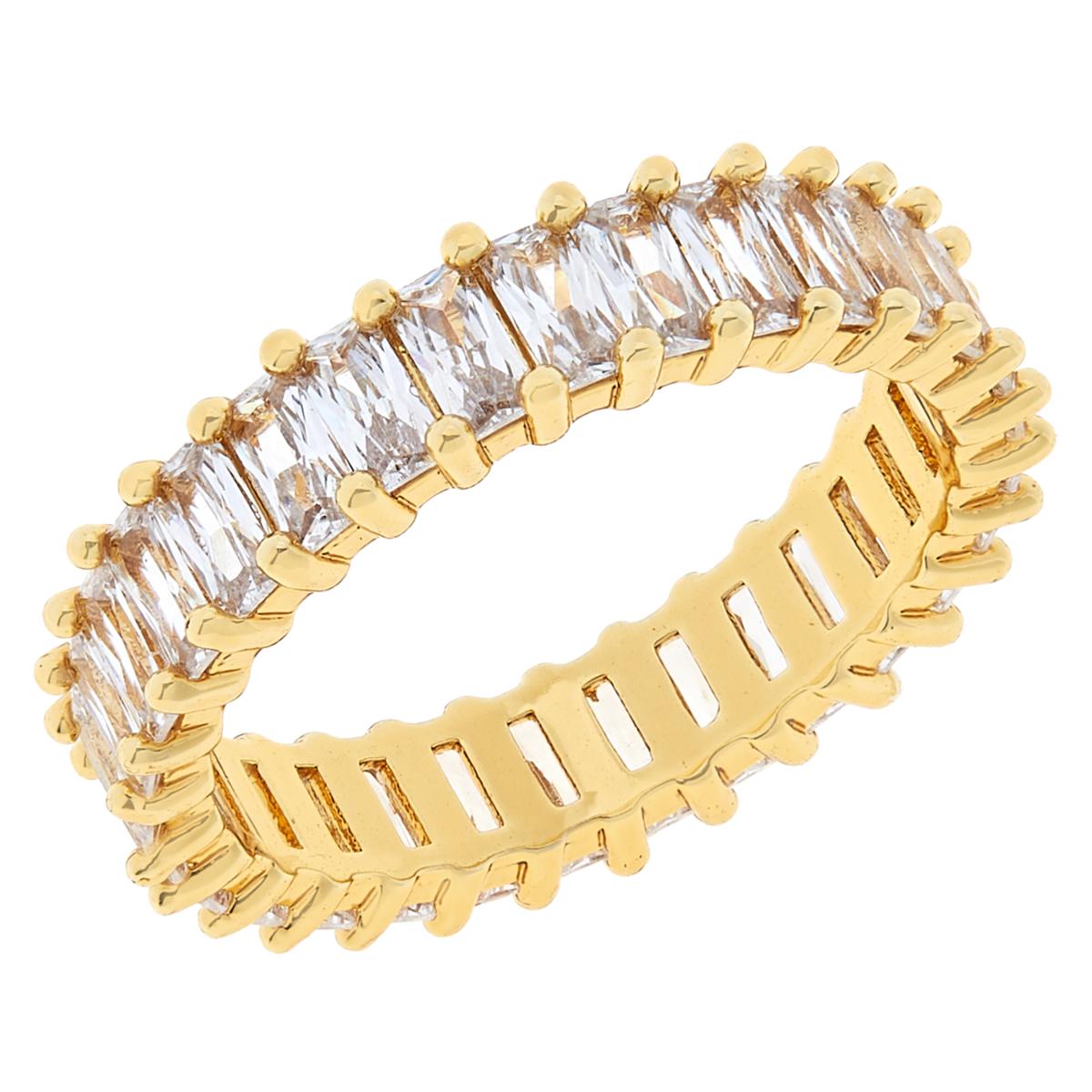 Baublebar Mini Aldia Baguette Cubic Zirconia Eternity Band Ring Size 7