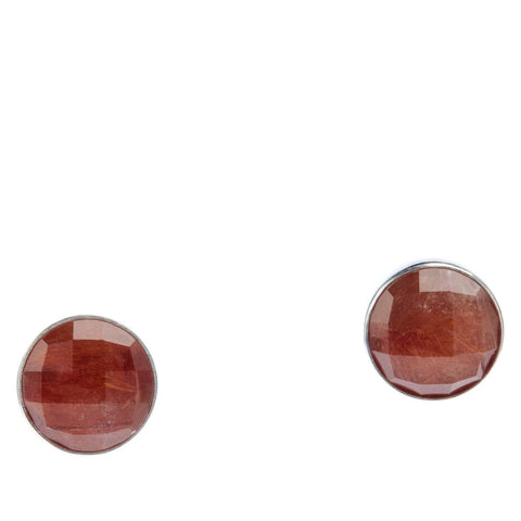 Jay King Sterling Silver Strawberry Quartz Stud Earrings