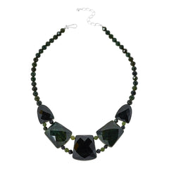 Jay King Sterling Silver Nephrite Jade Statement Reversible Necklace, 18"