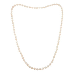 KALIFANO 8-9mm Oval Cultured Freshwater Pearl  Necklace, 37"