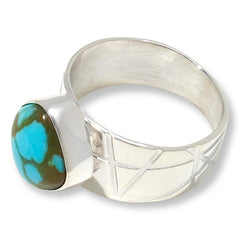 Jay King Sterling Silver Freeform Sonoran Turquoise Ring, Size 11