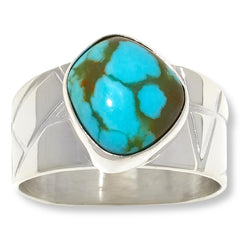 Jay King Sterling Silver Freeform Sonoran Turquoise Ring, Size 11