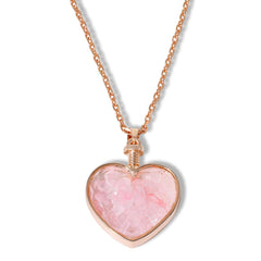 Colleen Lopez Rosetone Rose Quartz Heart Shaker Pendant Necklace, 20"