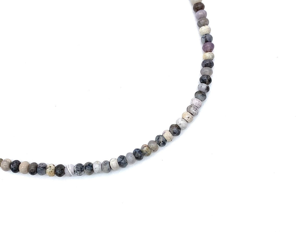 Jay King Sterling Silver Dendritic Sage Opal Beaded Necklace, 20"