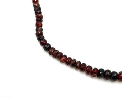 Jay King Graduated Spessartite Beaded Sterling Silver Necklace 18"