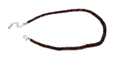 Jay King Graduated Spessartite Beaded Sterling Silver Necklace 18"