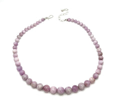 Jay King Graduated Pink Kunzite Sterling Silver Beaded Necklace 20"