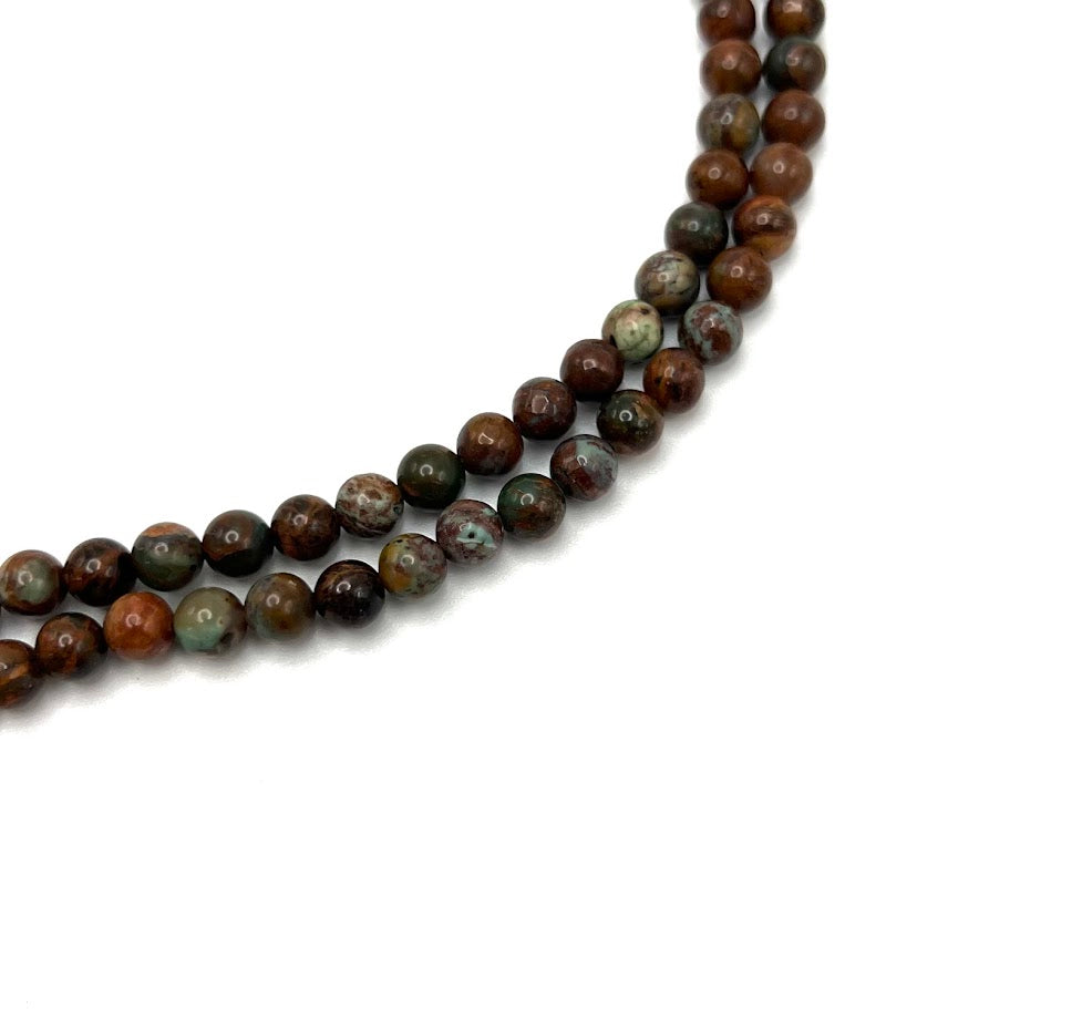 Jay King Green Forest Jasper Beaded Bib Sterling Silver Necklace 18"