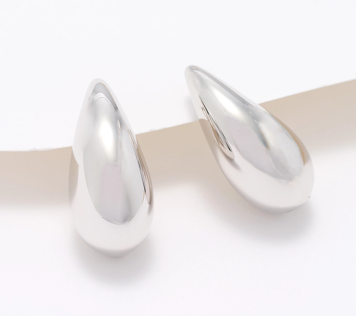 David Markstein Sterling Silver Premiere Droplet Teardrop Studs