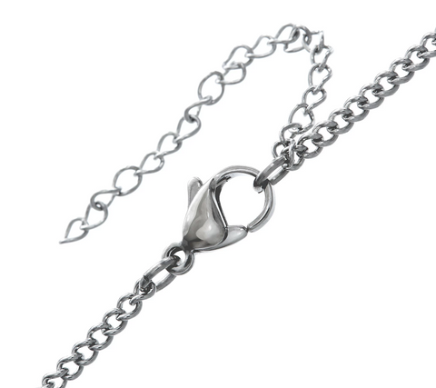 Stainless Steel Multi-Cross Chain Necklace, Chain 26'+2"L