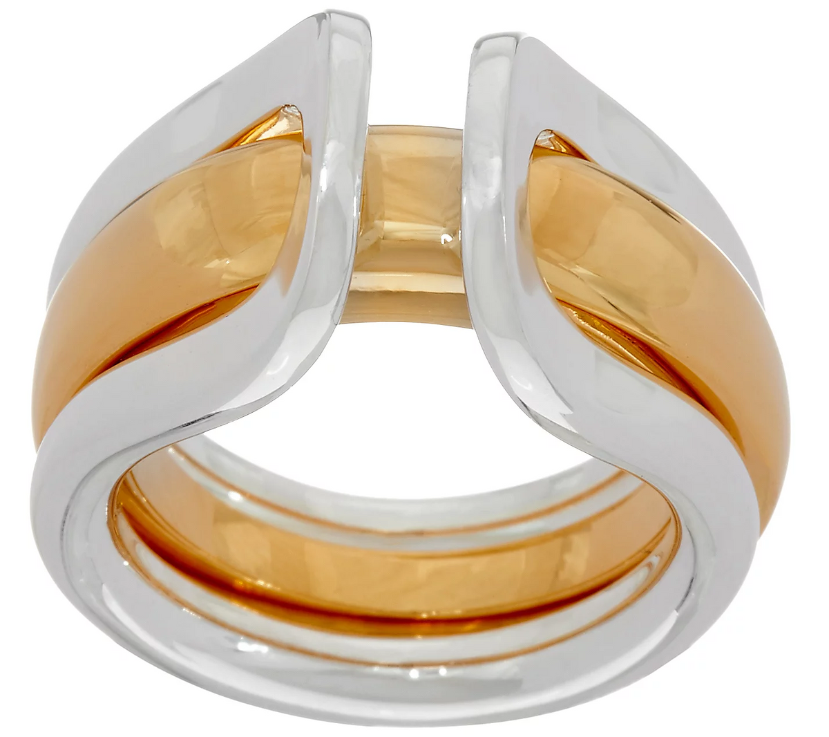 RLM Bronze Two Tone Interchangeable Ring, size 9