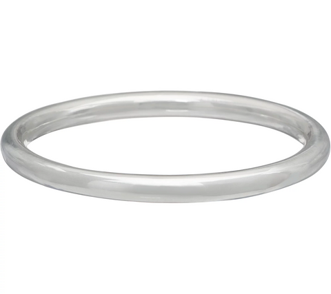 Simon Sebbag Sterling Silver Electroform Smooth Bangle, Size 8-1/4"