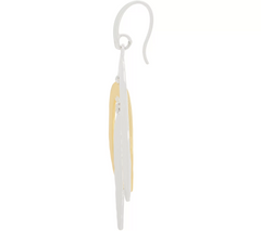 RLM Bronze Two-Tone Layer Drop Earrings 2-3/4"