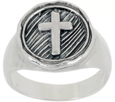 Or Paz Sterling Silver Signet Ring, Size 5