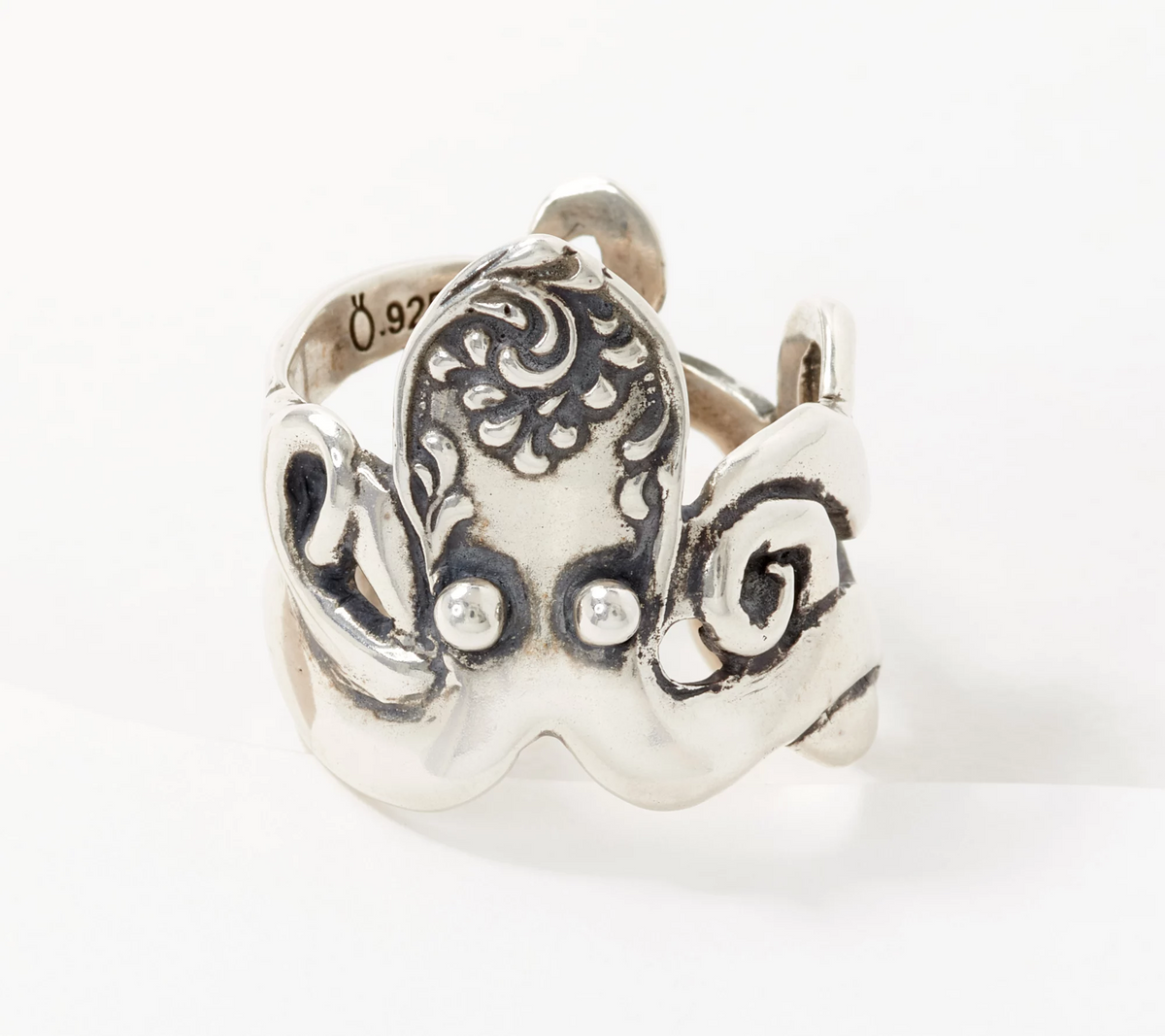 Silver Spoon Sterling Silver Octopus Adjustable Ring