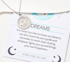 T. Jazelle Sterling Silver Charm Necklace, Moon and Star