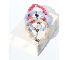 T. Jazelle x Kim Gravel Gemstone Beaded Bracelet,  Thick and Thin, Avg/L