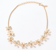 Joan Rivers Floral 17" Necklace, Goldtone