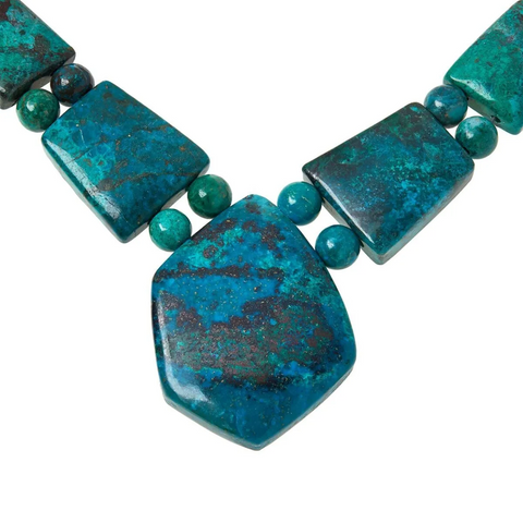 Jay King Sterling Silver Chrysocolla Necklace. 18"