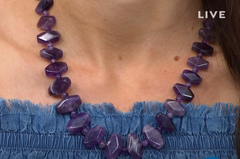 Jay King Sterling Silver Amethyst Bead Necklace, 18'