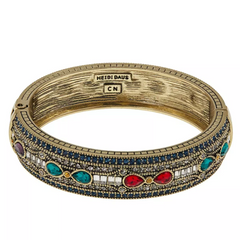 Heidi Daus "Age of Elegance" Multicolor Crystal Bangle Bracelet, 7-1/2" S/M