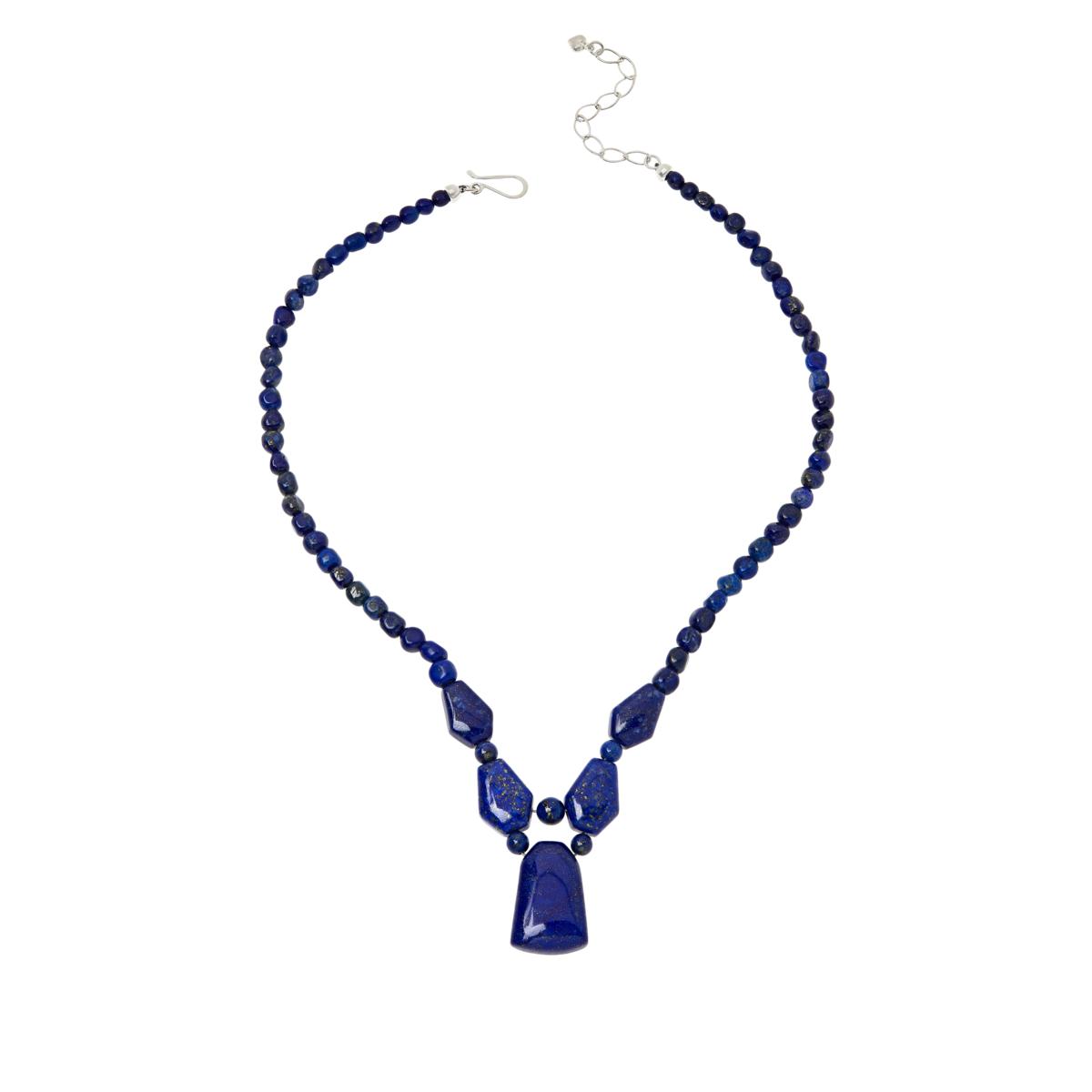 Jay King Sterling Silver Lapis Necklace, 18"