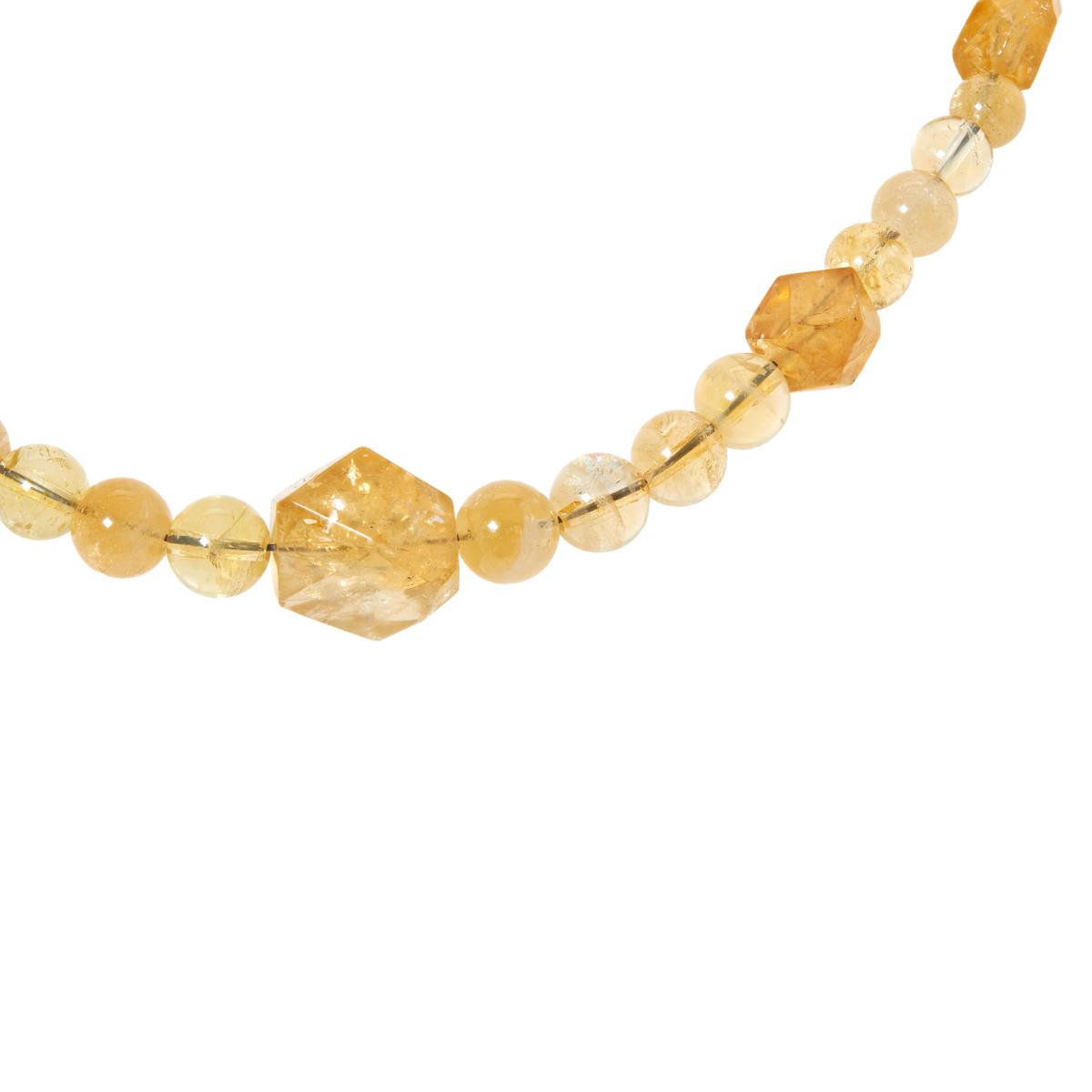 Jay King Sterling Silver Citrine Bead Necklace, 18"