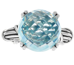 Peter Thomas Roth Sterling Silver Fantasies 11.60 ct Blue Topaz Ring, Size 8