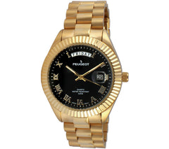 Peugeot Men's Goldtone Stainless Steel Watch, 8"